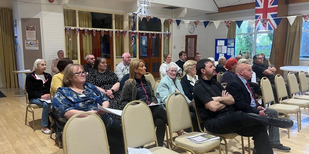 People at Annual Town Meeting
