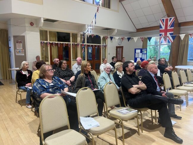 People at Annual Town Meeting