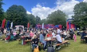 D Day Party in the Park Crowd