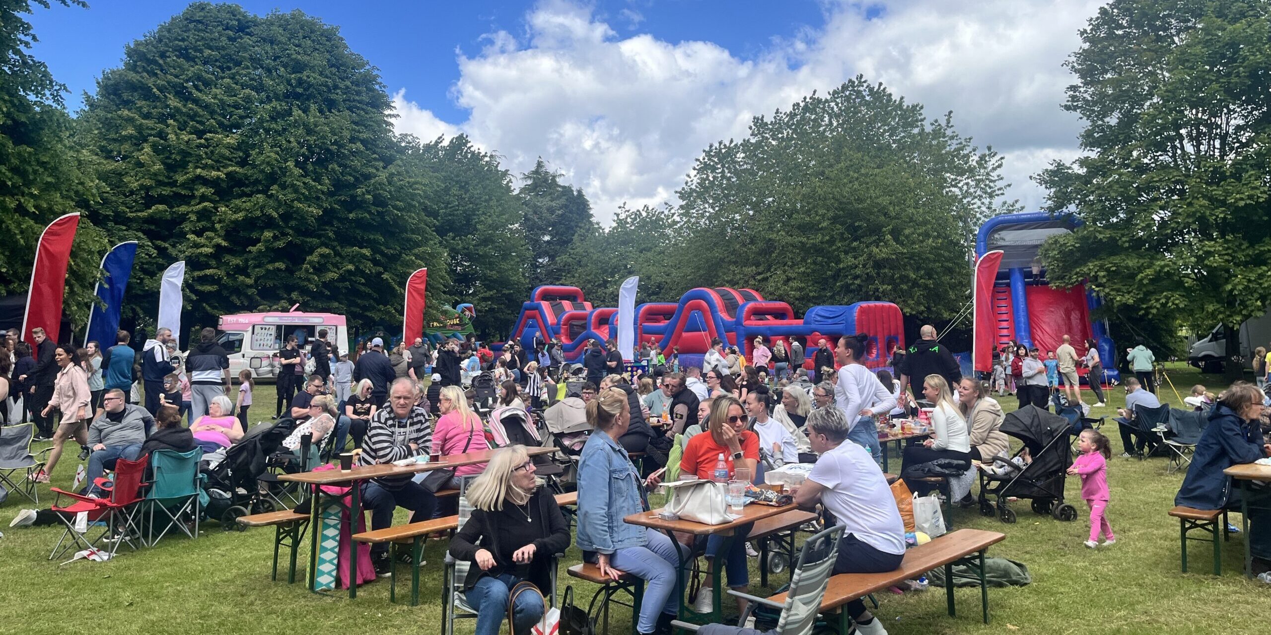 D Day Party in the Park Crowd
