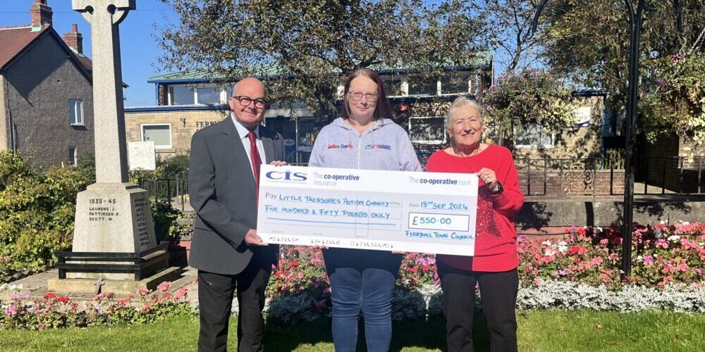 Little Treasures Cheque Presentation