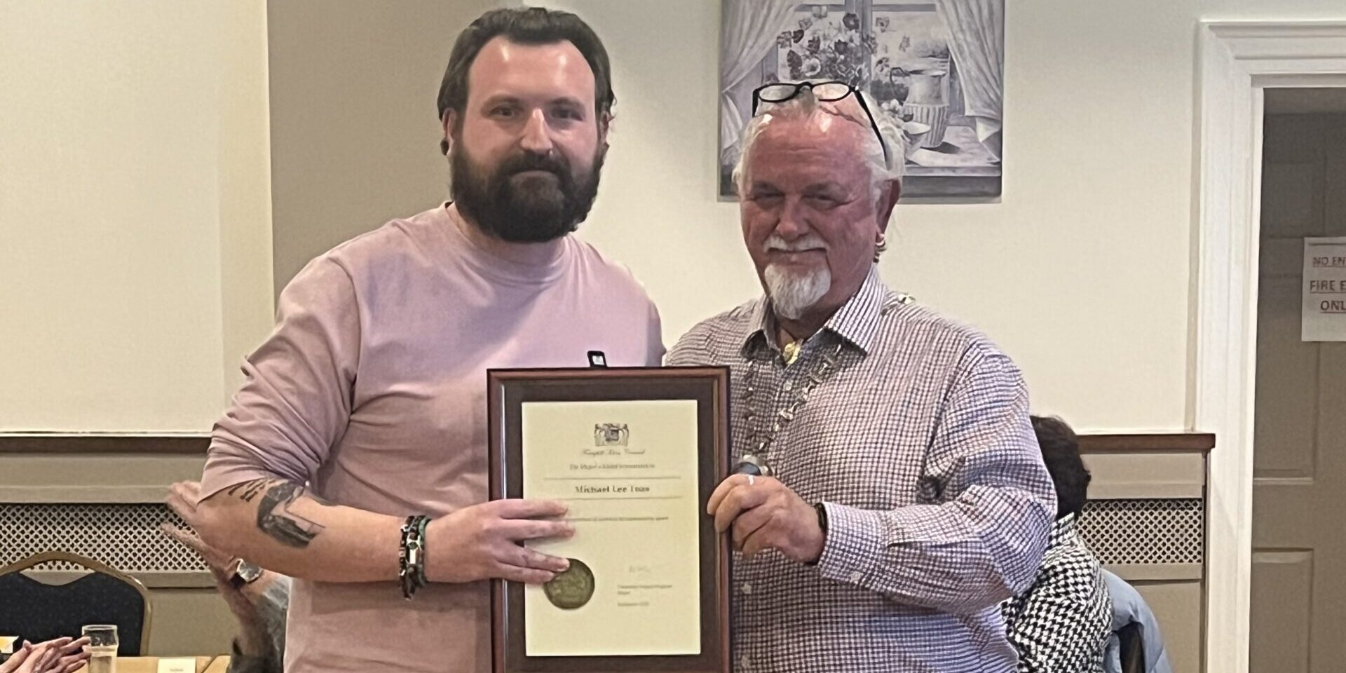 Mayors Special Awarrd Presentation – Michael Toas Presentation