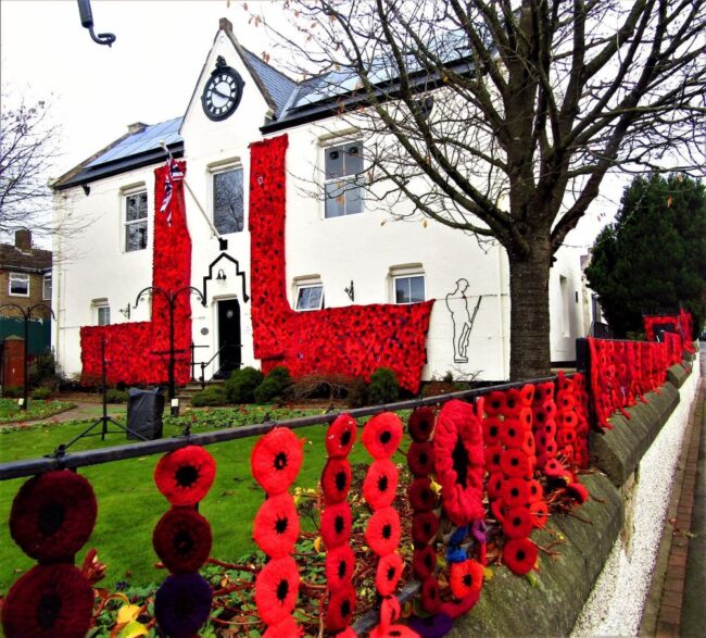 Town Hall Remembrance (003) Poppy Net