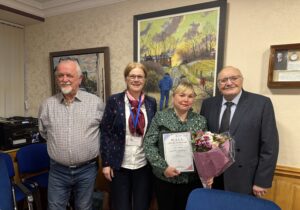 Cllr A Ferguson, Audrey Christie, Leeanne Owens, Cllr D Bell 