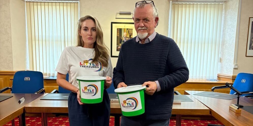 Little Treasures Ashleigh & Angus Ashleigh Craggs & Cllr Angus Ferguson